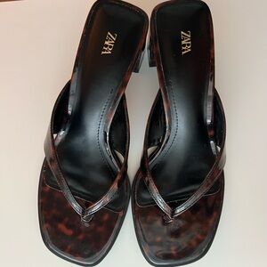 Zara Women's Tortoise Heeled Sandals
